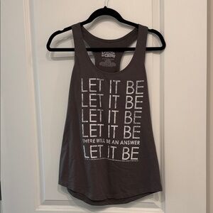 Gray Beatles Let It Be Tank Top - Disney Epcot London